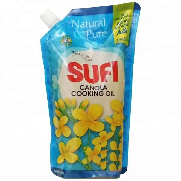 Edible Cooking Oil Packaging Bag Printed Plastic Stand up Pouch