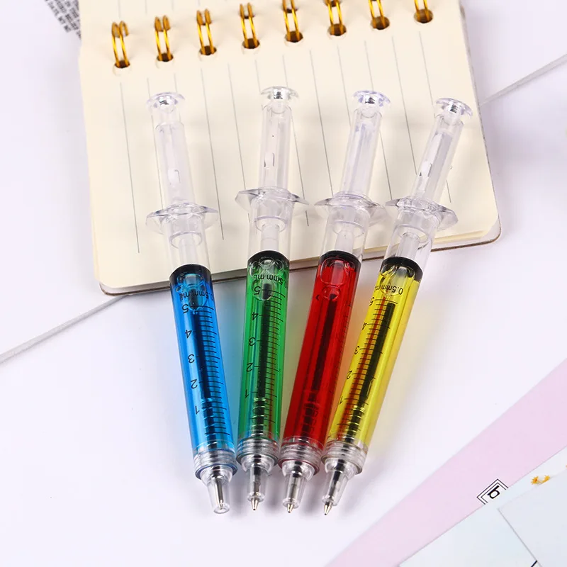 Promotional Novelty shape injection pen Plastic Syringe Shape Ballpoint Pen for child