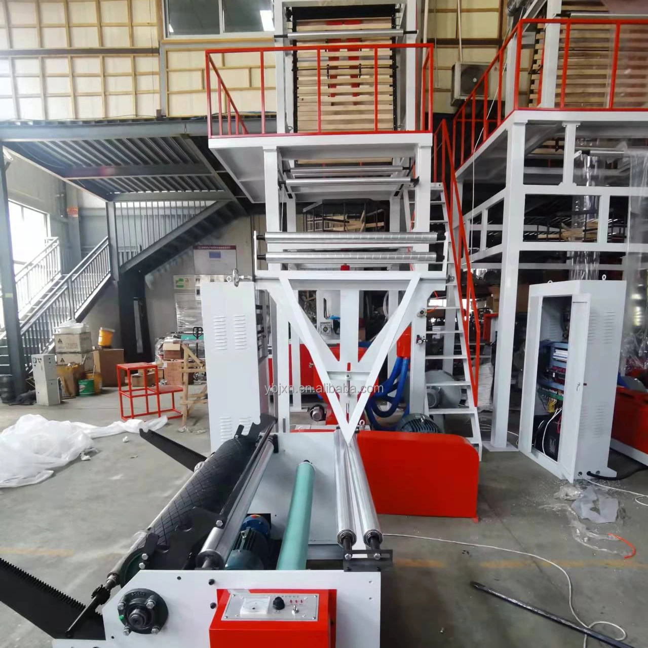 SJ50-700 High speed ldpe blow film bag folding machine