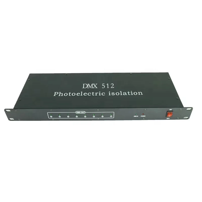 New 8 Channel DMX 512 Splitter Photoelectric Isolation Signal Amplifier