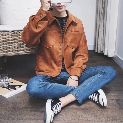 Winter 100% Polyester Wholesale Plain Suede Bomber Jacket