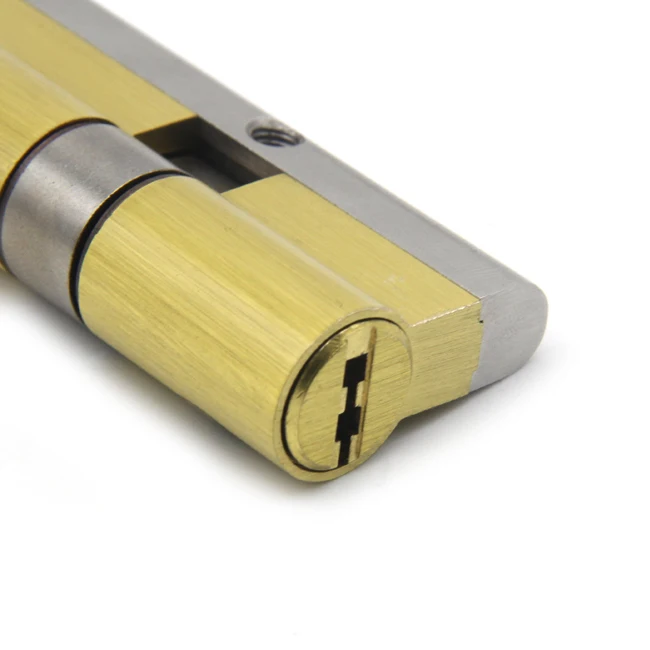 European Solid Brass Double Open Key Master safe lock Cylinder