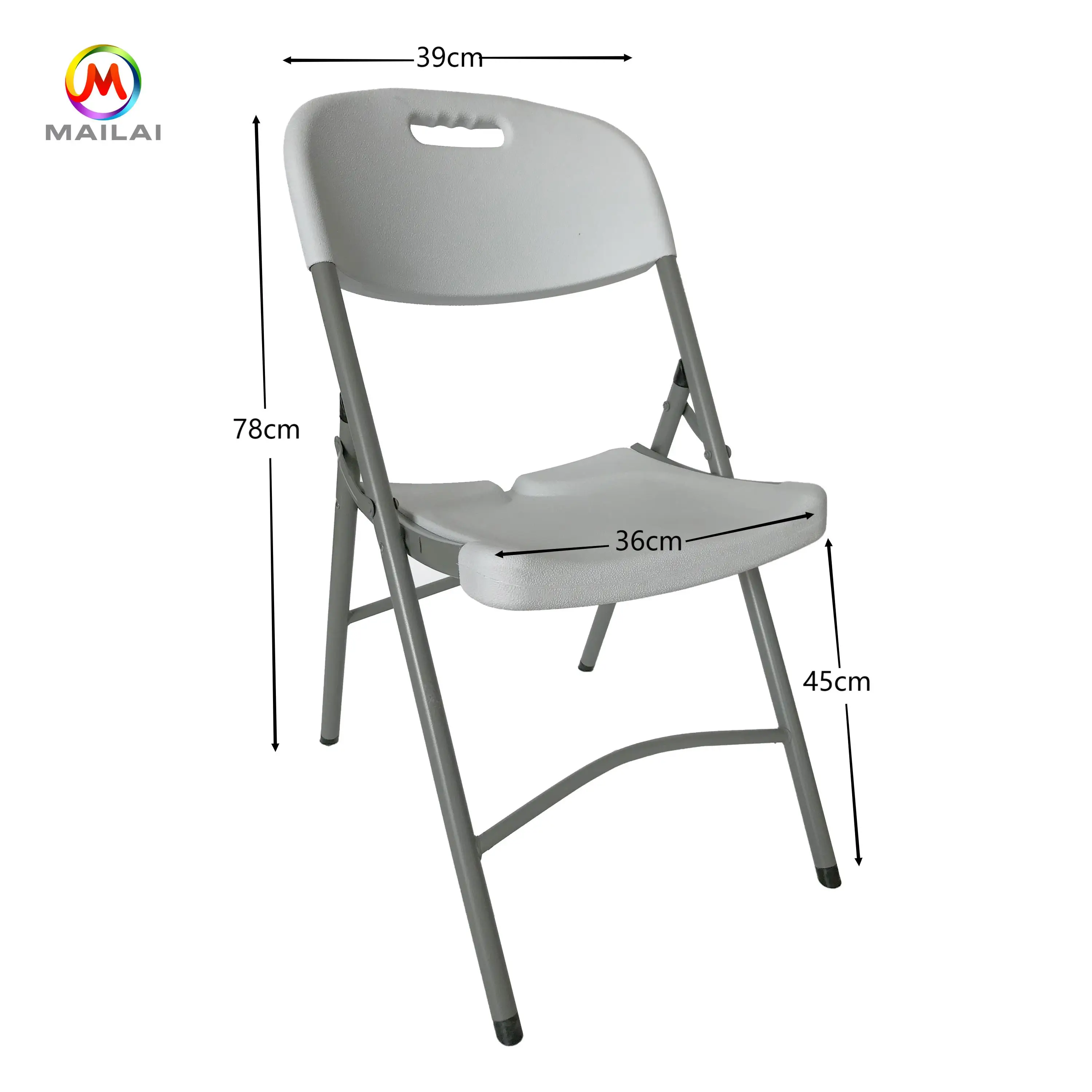 High Quality HDPE Folding Chair Banquet Plastic Wedding Chair for Event Decor