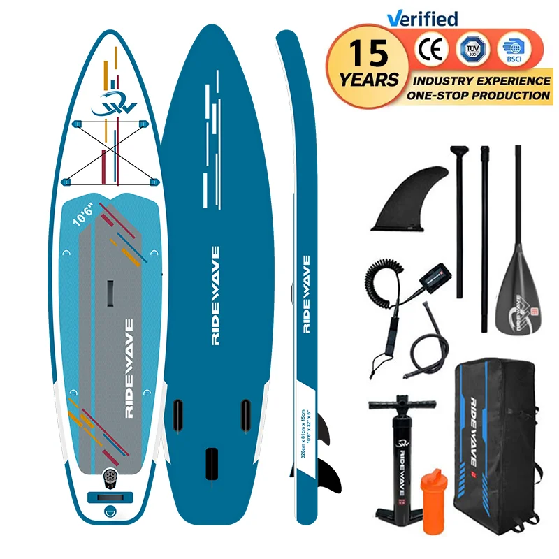 RIDEWAVE best lightweight touring sup surf soft surfboard fishing paddleboard stand up paddle boards for beginners
