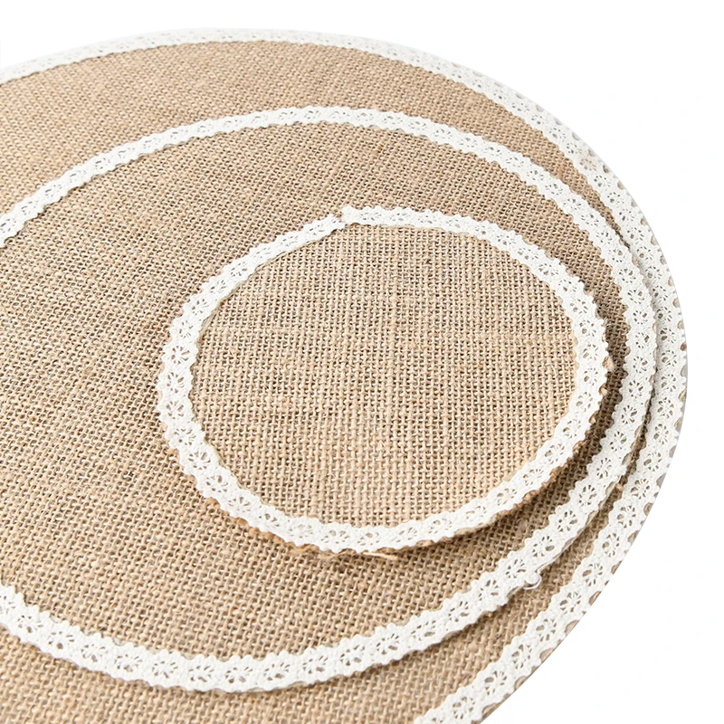 Customized 100% cotton edge linen decorative supplies simple placemat factory direct sales customized supplies