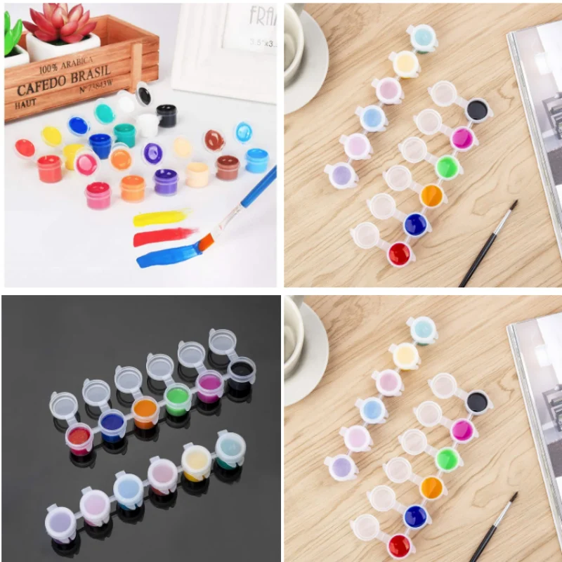 Factory Supply Inexpensive 5Ml Acrylic Watercolor Empty Paint Strip Pots