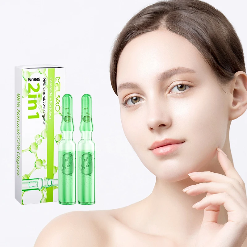 OEM Private Label Organic Vegan moisturizing acne pore improvement anti wrinkle aging acne whitening Ampoule serum of Purslane