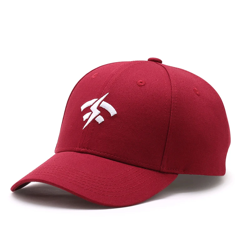Factory price custom logo large cotton embroidery all white baseball cap