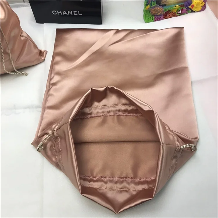 Chuanghua Customize Gray Envelope Satin Bag Dust Cover Satin Bags Purse Satin Clothing Bag Silk Envelop Packaging