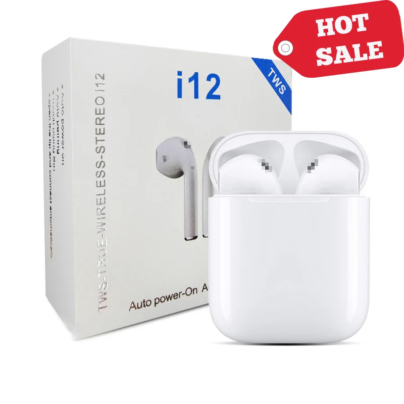 Мини-наушники с Bluetooth, 5,0 I12 Tws, спортивные водонепроницаемые I12, беспроводные наушники-вкладыши Tws, 2020