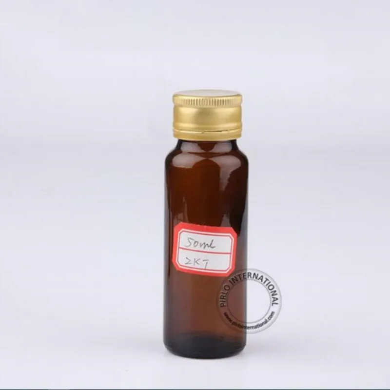 Wholesale 20ml 30ml 50m Empty Amber Fruit Enzyme Ferment 1oz Glass Bottle with Security Cap Customized  Logo