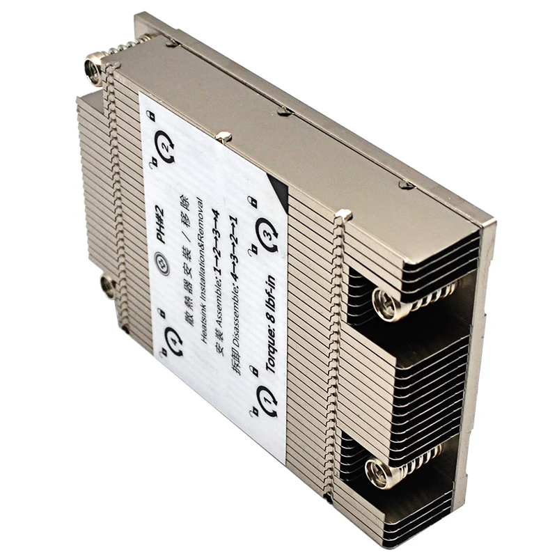 OEM/ODM Low profile TDP 130w cpu cooler without fan AMD TR4 sp3 1U cpu passive cooler