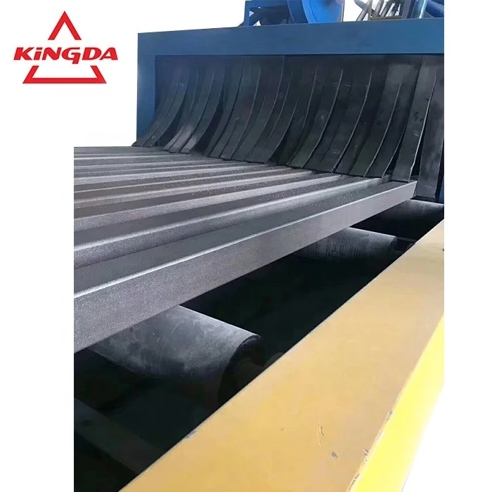 steel plate h-beam tube pipe aotomatic shot blasting painting drying machine