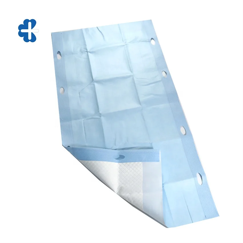 Manufacture Medical fist-aid Disposable Waterproof bed mat with Handle with fluff and SAP