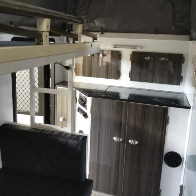 15 футов 4 человека Кемпинг прицеп большой семейный караван Гибридный Кемпер rv