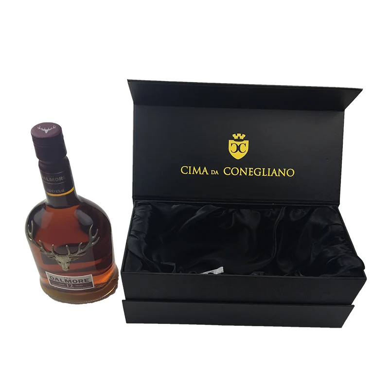 New arrival Magnetic closure wine packaging box wrapping Premium Design Double Door Gift Box