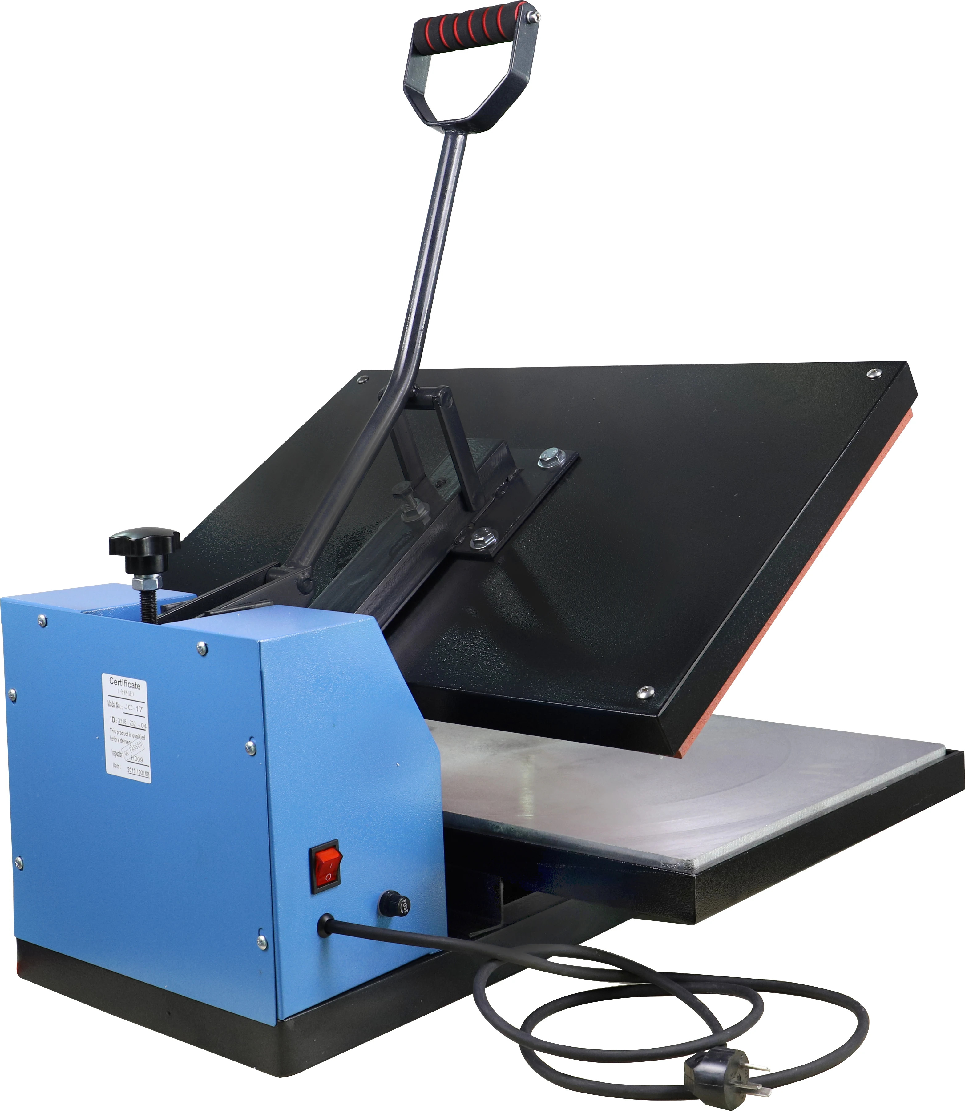 Hand pressure heat transfer printing stamping machine 3838 manual handheld flat pressing machine t-shirt clothing