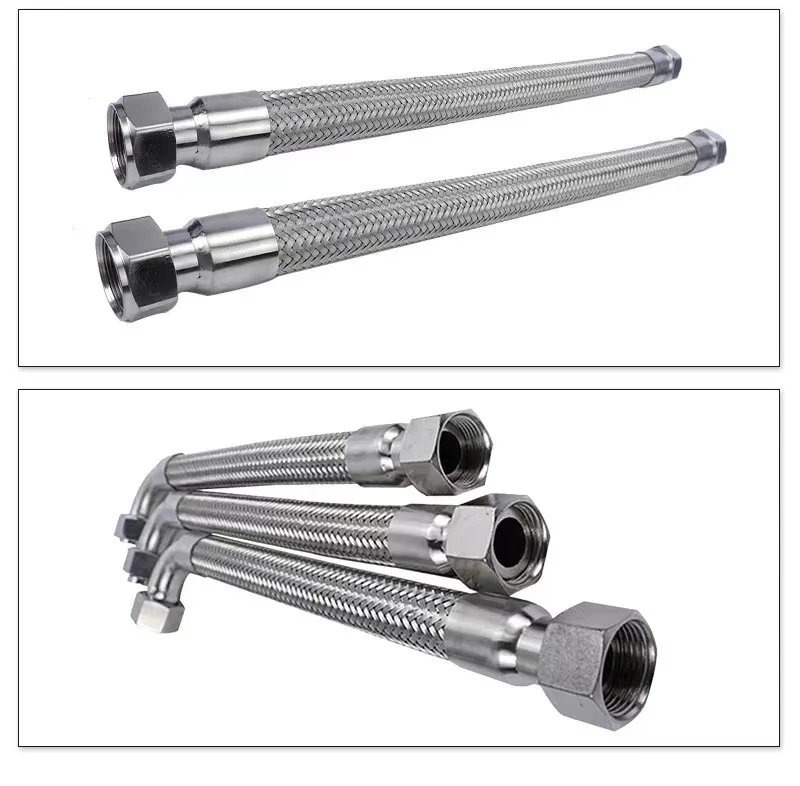 RCV Stainless Steel 304 Wire Braided Flexible Hose High Pressure Cold Water Hose for Toilet Water Heater