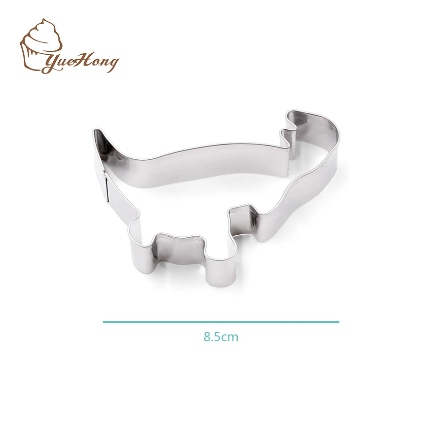 customized baking tools 3d cookie cutterstainless steel Dinosaur Shape Cookie cutter set