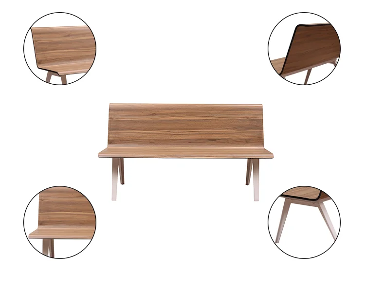 30 Years Production Experience Supplier & Manufacturer for wooden Airport seating waiting room bench airport waiting chair