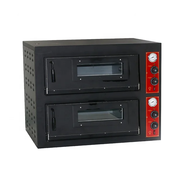 2022 popular customizable efficient meal delivery restaurant special electric double deck pizza heating built in oven commercial