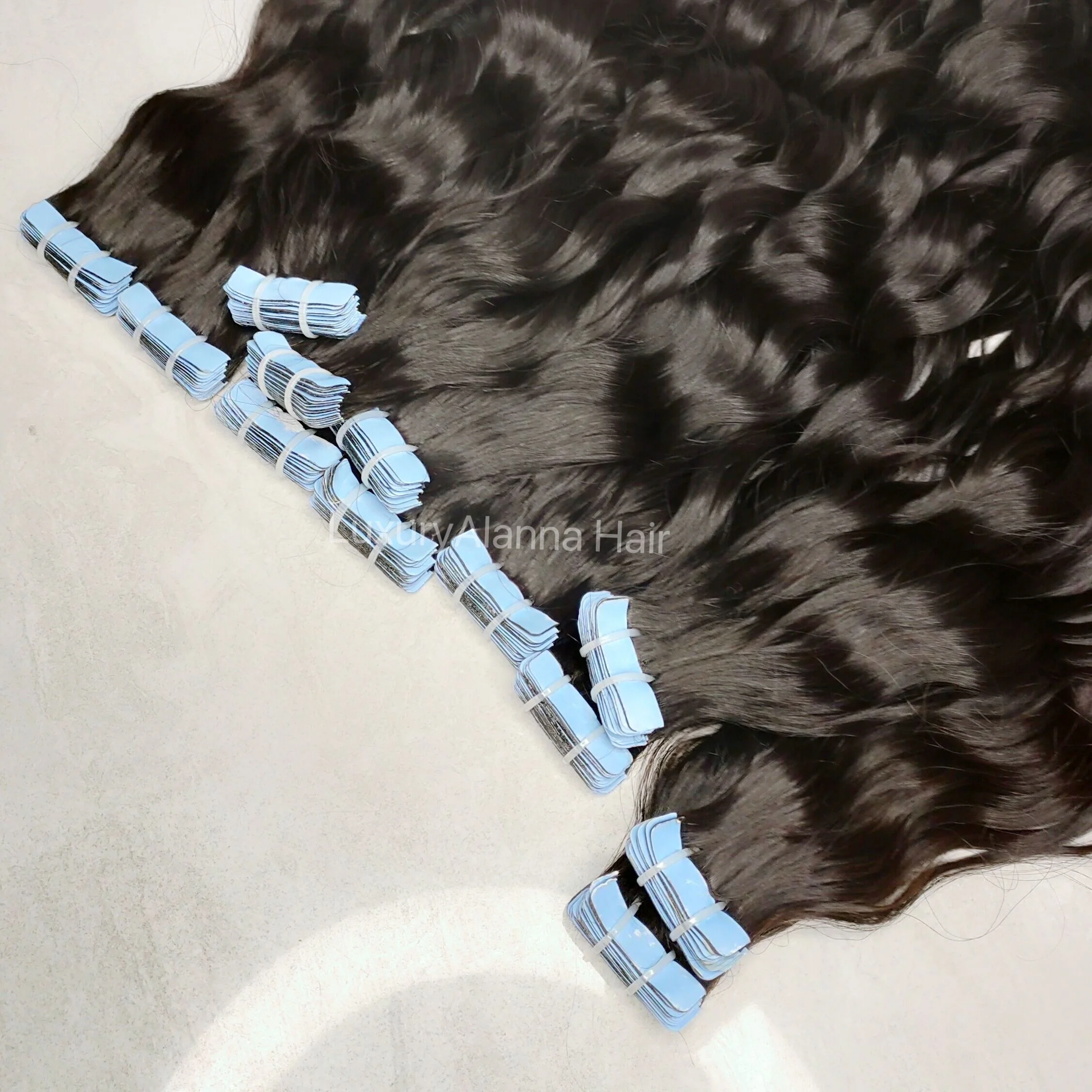 New Arrival Grade 12A Best Quality Cambodian Wavy Tape Ins Hair Extensions 100% Raw Human Hair 40Pieces/100g Tape In Hair