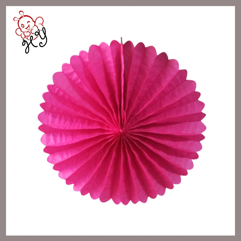 
tissue paper fan for hanging for party decoration 
