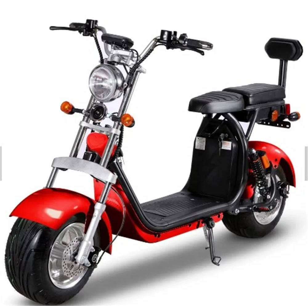 Electric scooter 800w citycoco with 2 seats fat tire 2000w scooters  free delivery