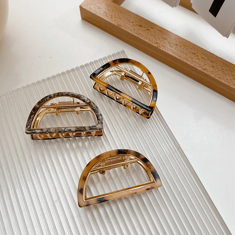 Girls Acrylic Acetate Hair Clasp Chinese Hairpins metal hair claw clip Pin Hair Stick