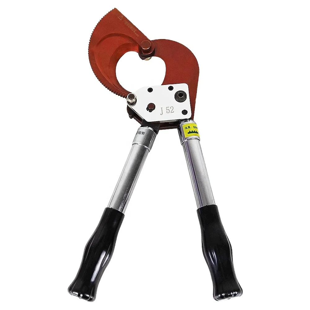 J52 hand Ratchet  cutting tool  cable cutter for armored cable copper and aluminum cable