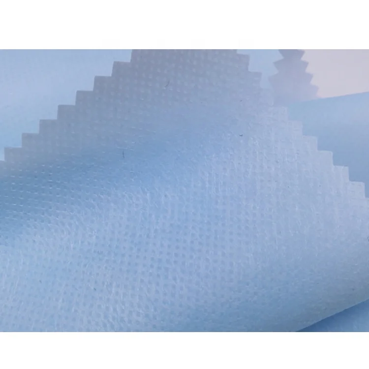 Blue Fusible Fabric Non Woven Polypropylene PP Fabric with PE Blown Film for Industry Bags