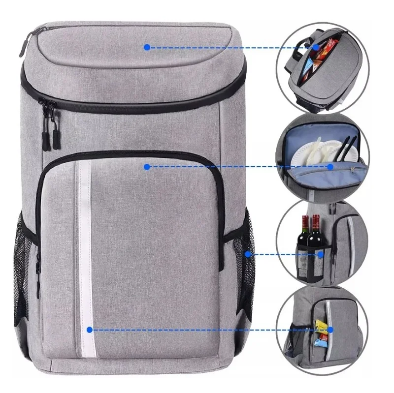 Backpack Cooler Leakproof Insulated Waterproof Backpack Cooler Bag, Lightweight