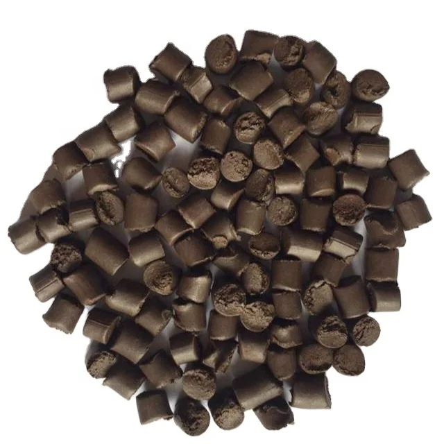 Hisoa high quality WPC granules wood grain decking outdoor Surface WPC raw material wood plastic composite pellet beauty color