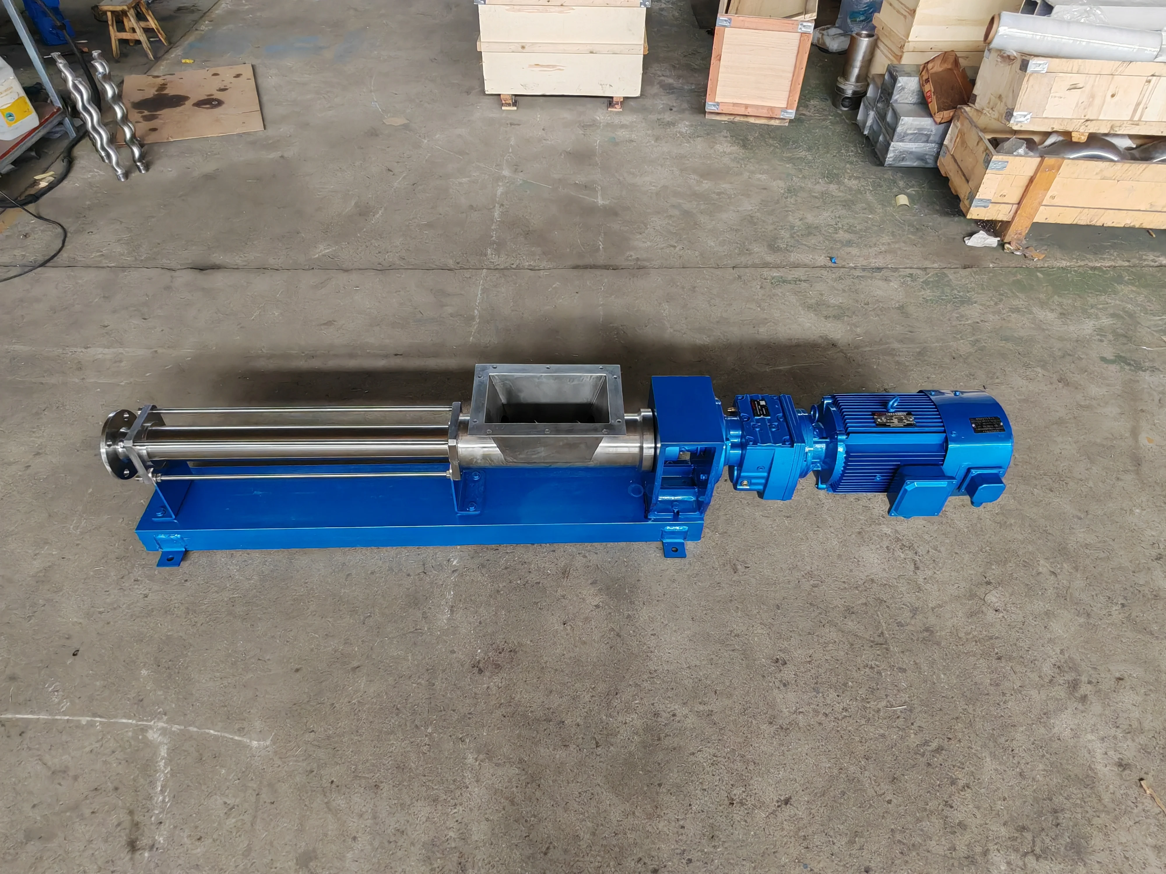Netzsch Series Food Grade SS304/316 Open Hopper Screw Pump