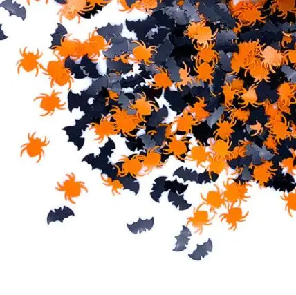 Craft glitter products pumpkin,bat,spider shapes  for Halloween Festival