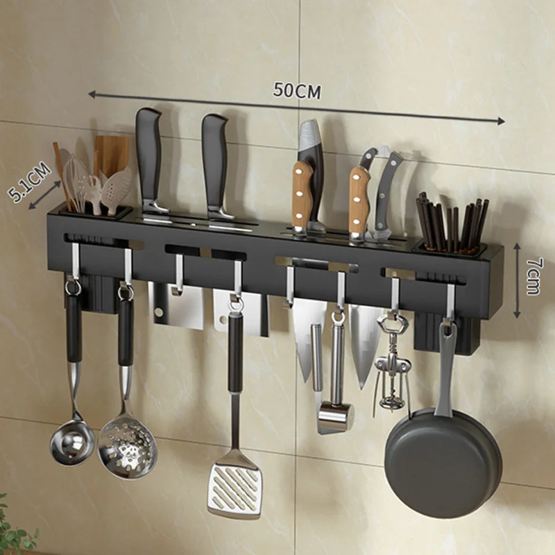 Kitchen Knife Holder for Wall Stainless Steel Blocker Without Storage Organize