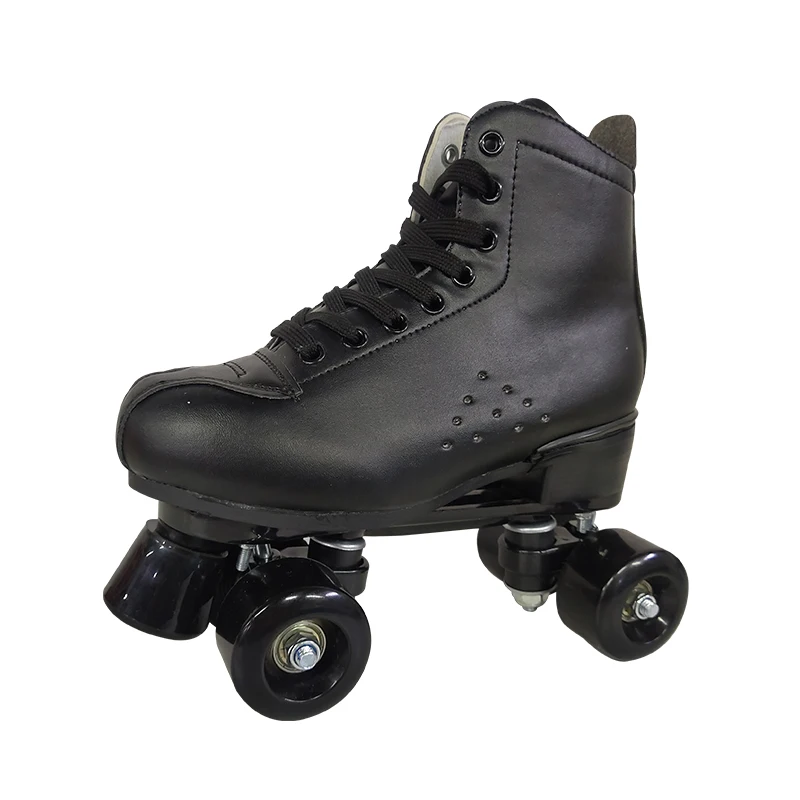 
Hot Selling Good Quality Double Row Leather Cheap Roller Skate Shoes 