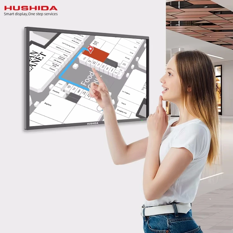 21.5 32 43 49 55 65 inch touch screen monitor indoor advertising player lcd digital signage and displays