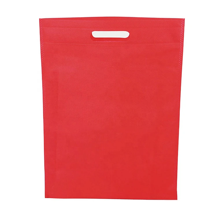 Customized Eco Friendly Die Promotional Shopping Non Woven Fabric D Cut Non-Woven Bags