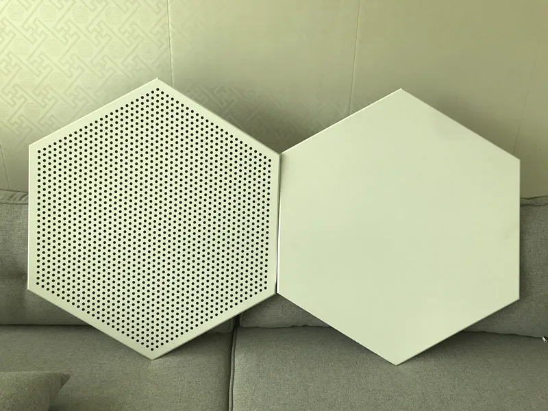 metal aluminum hexagonal panel for ceiling decoration