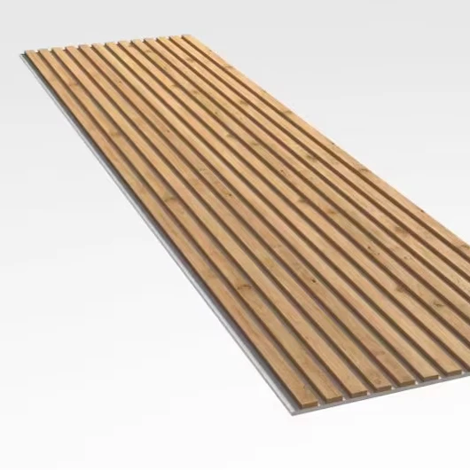 Modern Walnut Solid Wood Acoustic Slats Soundproof Wall Decor Interior Panel with Veneer Finish for hotel
