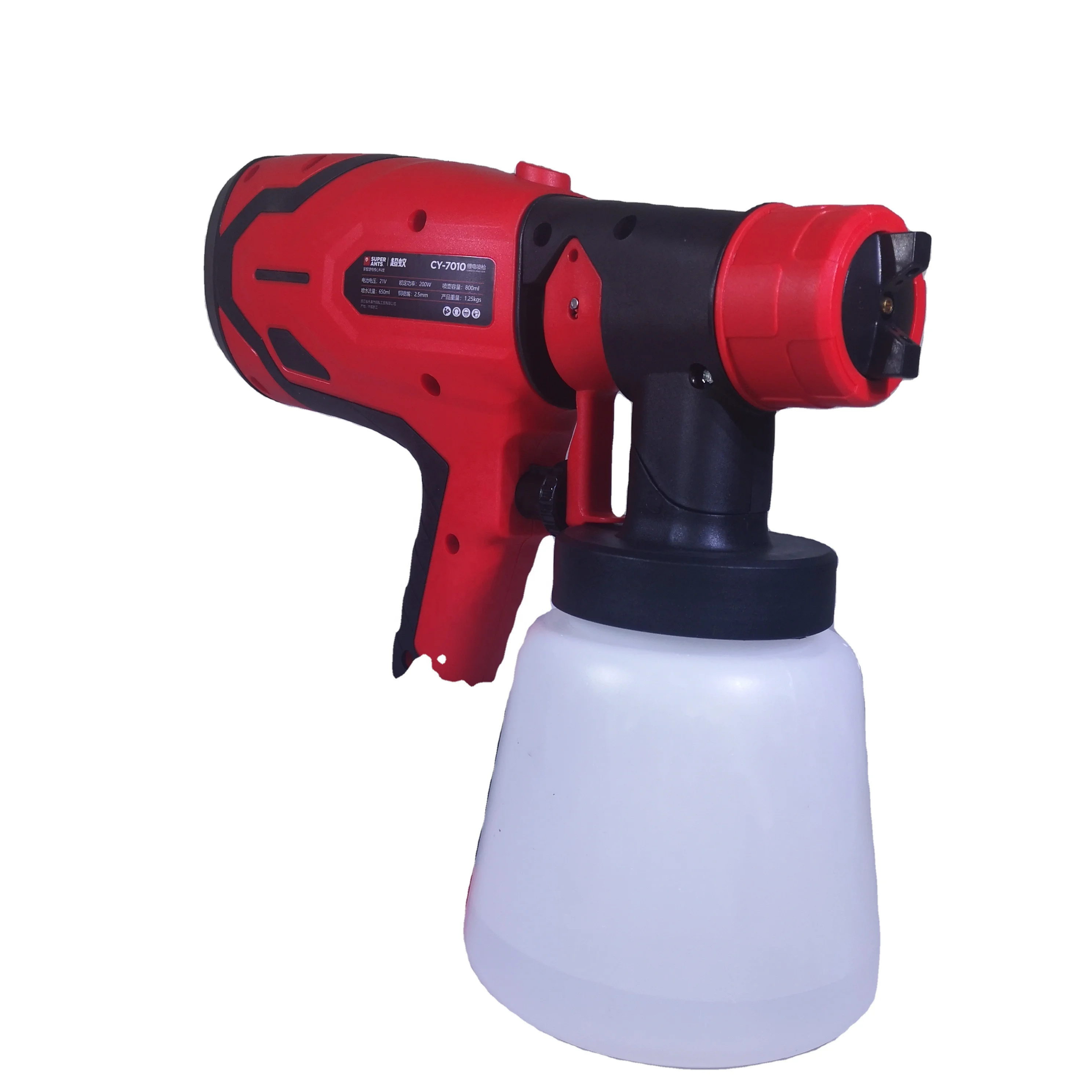 Super Ants 2024 Airless Paint Sprayer Electric Lithium Battery Powered 800ml Cup Volume New Spray Gun for Painting