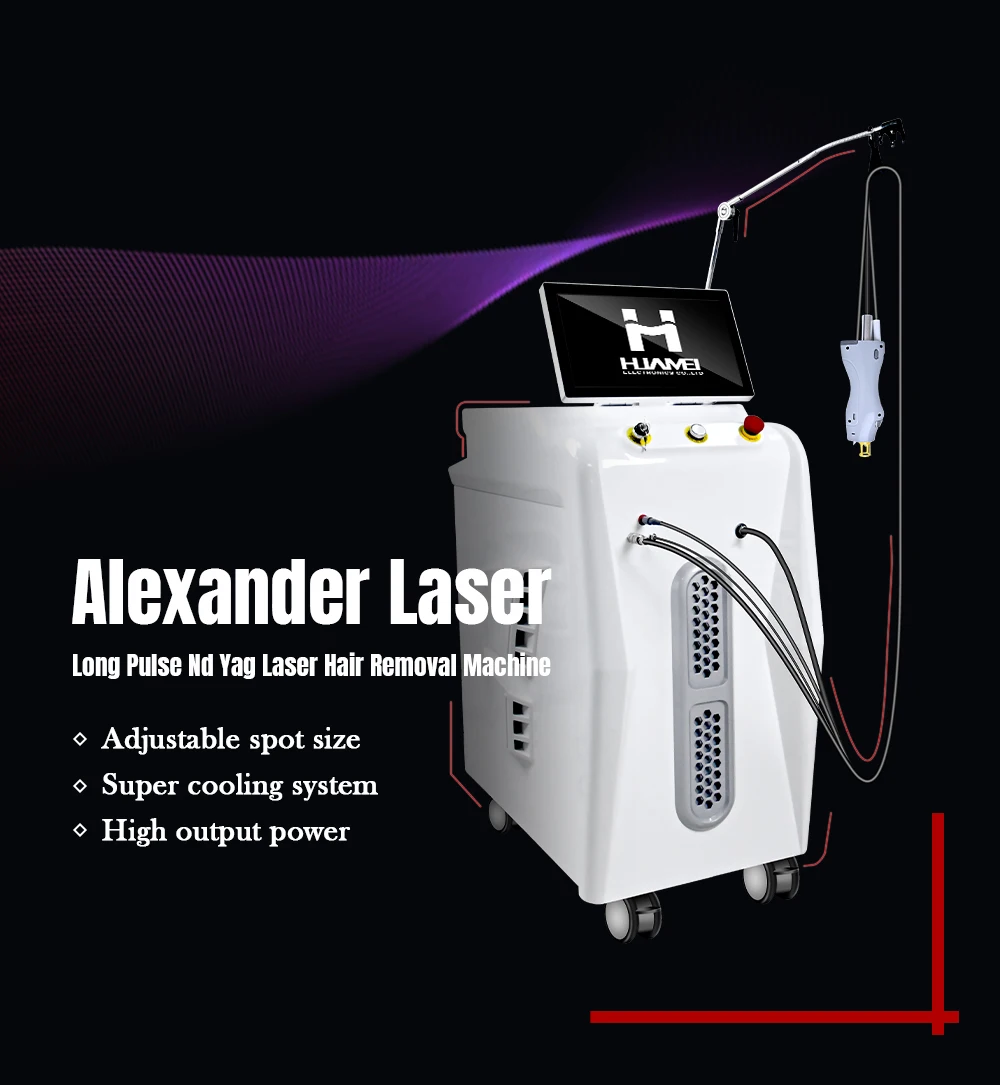 Alexandrite Long Pulse 1064nm Alexandrite Laser Hair Removal 755nm Alexandrite Laser Machine