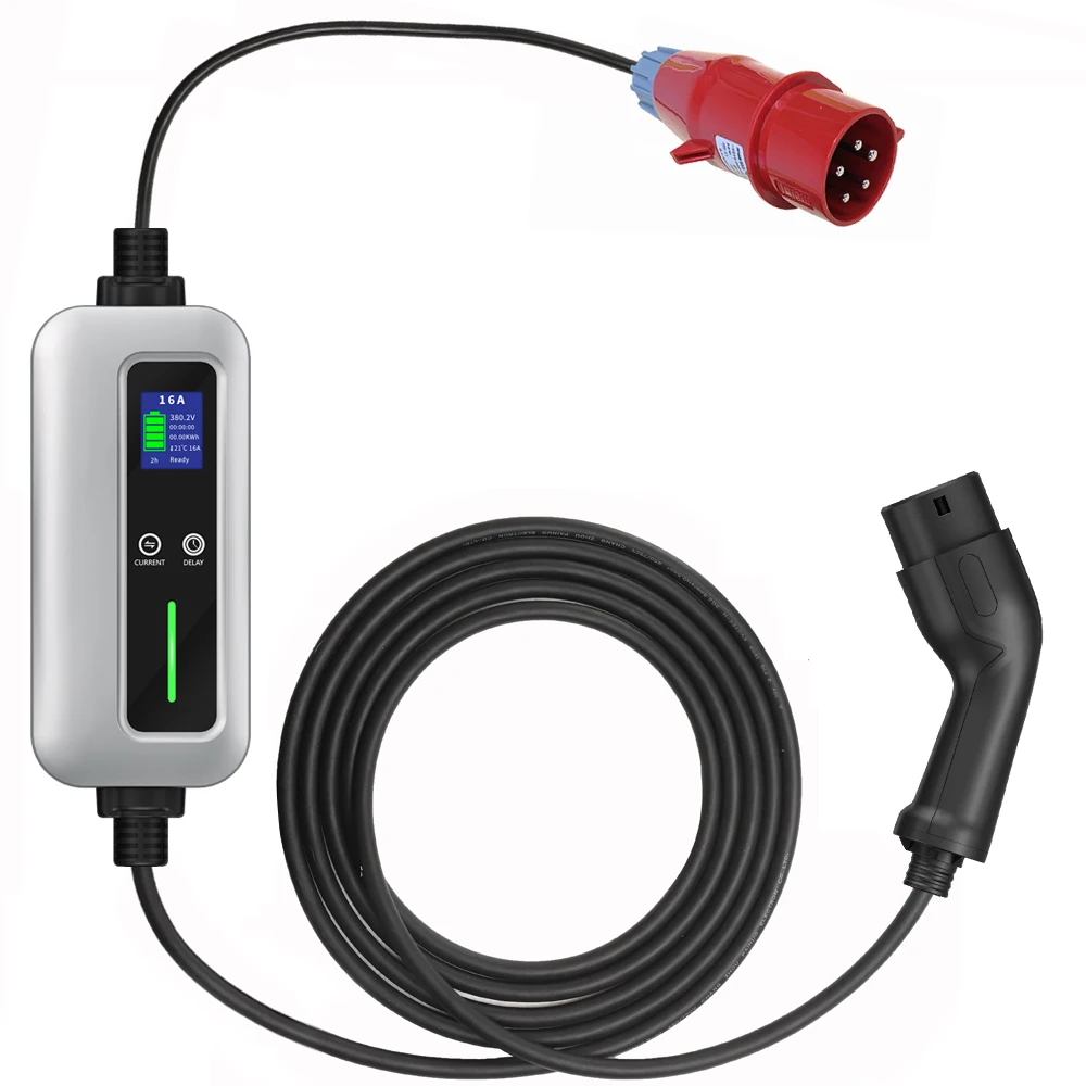 3 phase 11kw type2 ocpp ac ev charger automobile new portable ac ev charger