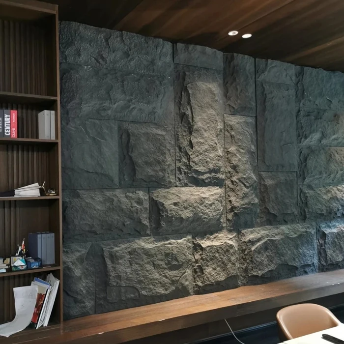 Interior and exterior decoration PU Polyurethane Light stone Flame retardant PU Faux Stone Wall Panels