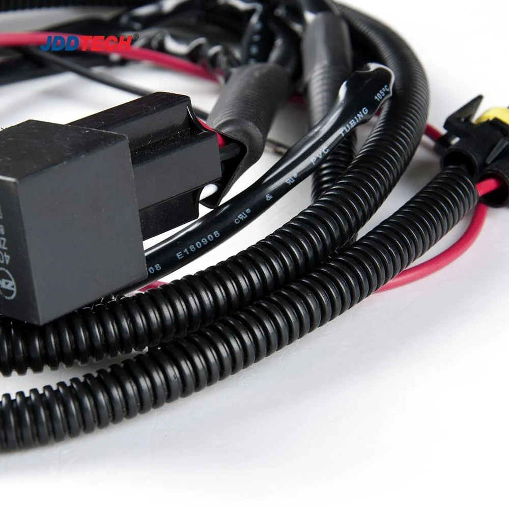 Automotive split corrugated flexible conduit for wiring harness