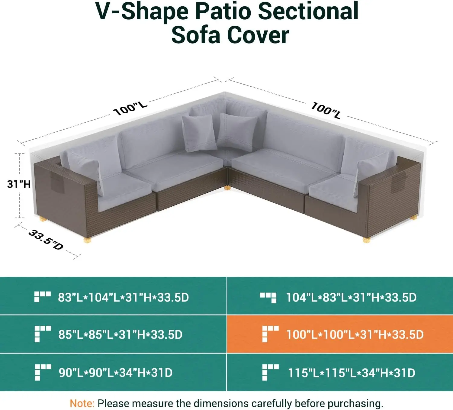 patio 420d oxford Waterproof Outdoor Furniture Cover for L Shape Corner Settee Protector Garden Sofa Cover