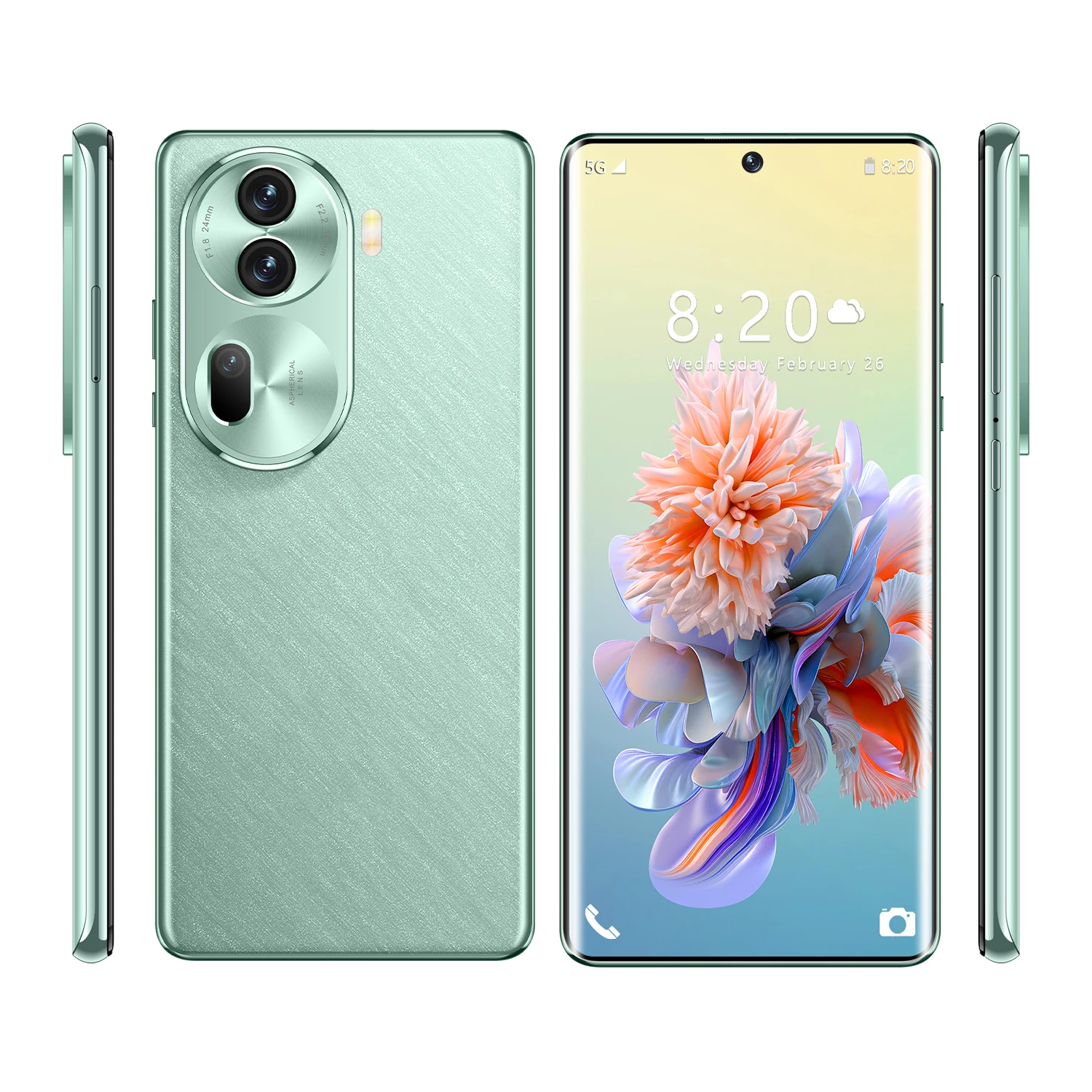 Smart Phone Renoll pro 5G 6.54 inch big screen Dual SIM Card cell phone custom smartphones android mobile phones