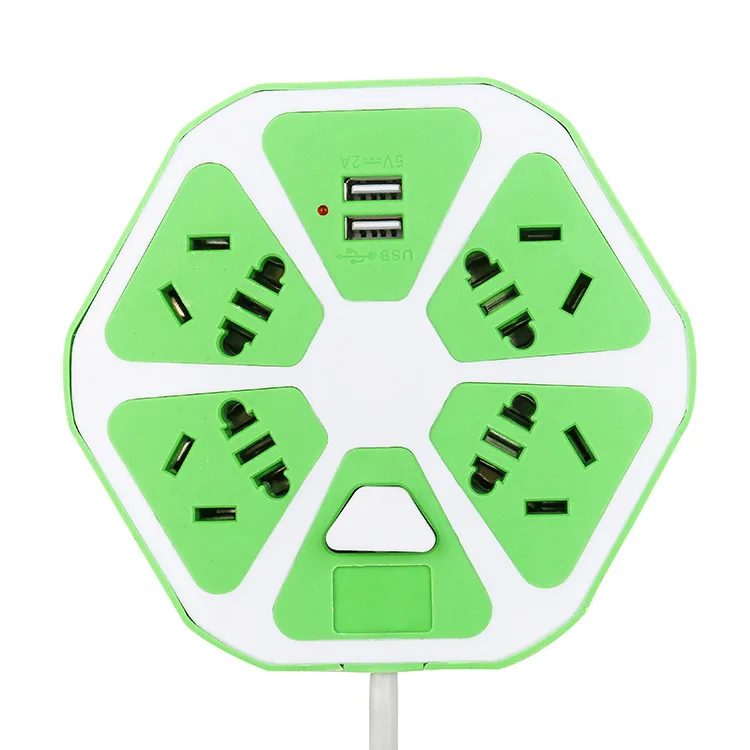 Hot selling wholesale household multifunctional hexagonal round terminal block usb power socket