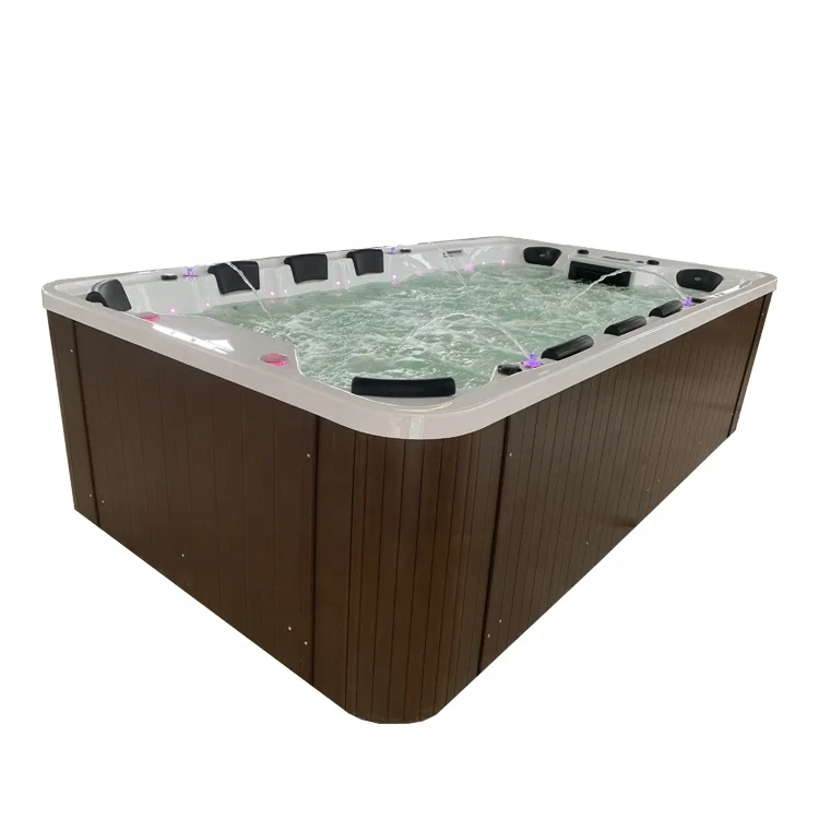 Большая массажная ванна spa уличная гидромассажная Ванна на 10 человек с термостатом и